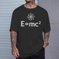 Fun EMc^2方程式 物理学 相対性 アトムロゴ EMc2 Tシャツ 彼への贈り物